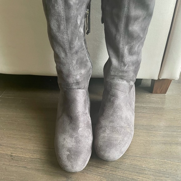 Grey over the knee boots - Picture 7 of 9